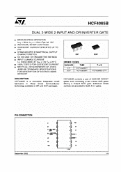 DataSheet HCF4085B pdf